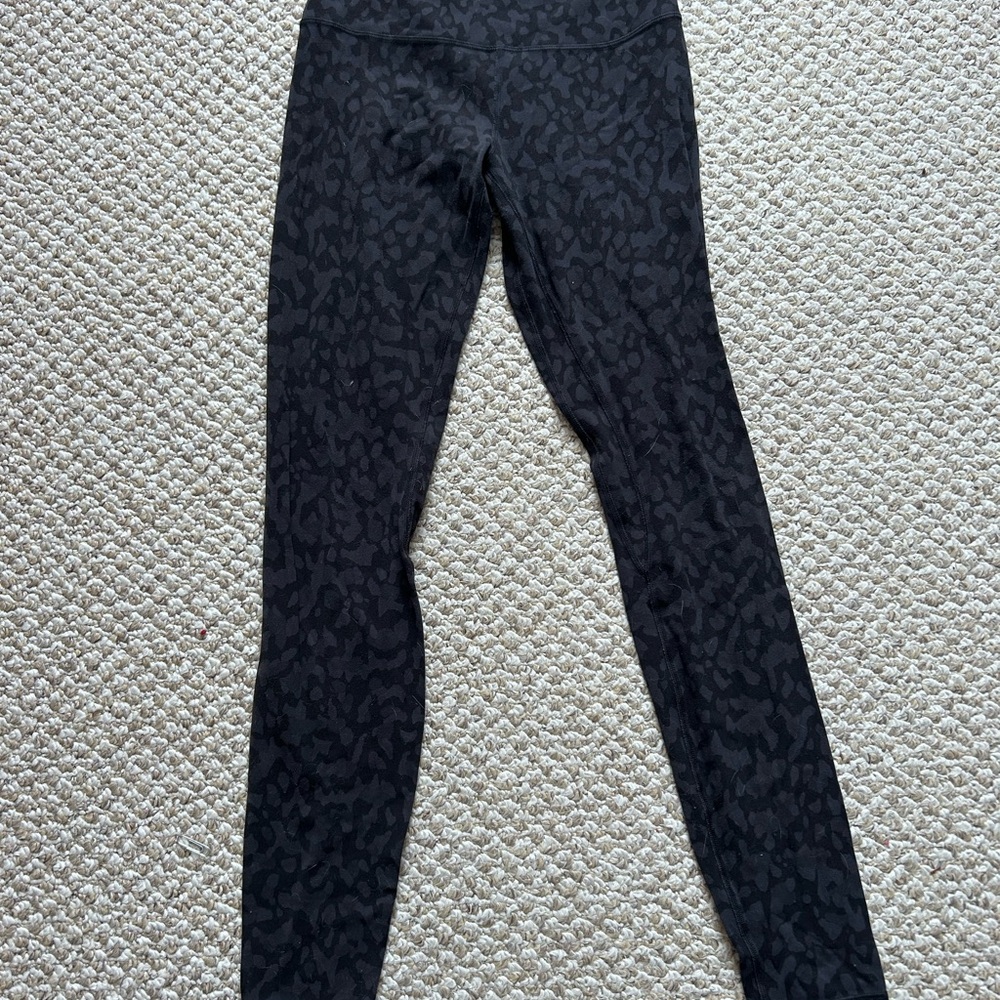 lululemon athletica Black Patterned Align Leggings - 32”